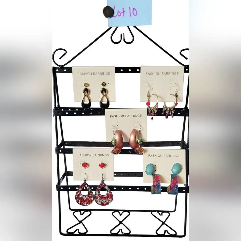 Colorful Fashion Earrings (10 Prs)